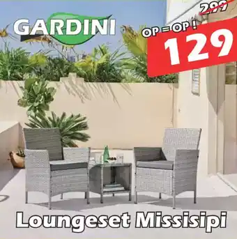 iTEK Gardini Loungeset Missisipi aanbieding