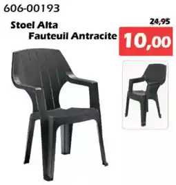 iTEK Stoel Alta Fauteuil Antracite aanbieding