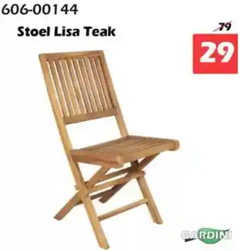 iTEK Gardini Stoel Lisa Teak aanbieding