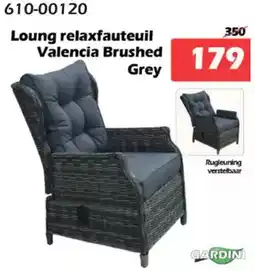 iTEK Loung relaxfauteuil Valencia Brushed aanbieding