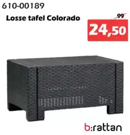 iTEK B:rattan Losse tafel Colorado aanbieding