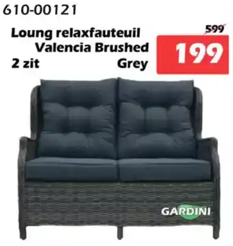 iTEK Gardini Loung relaxfauteuil Valencia Brushed aanbieding