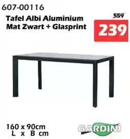 iTEK Gardini Tafel Albi Aluminium aanbieding