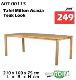 iTEK Tafel Milton Acacia Teak Look aanbieding