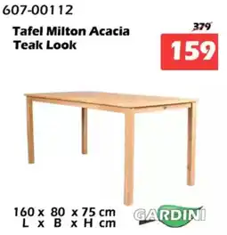 iTEK Tafel Milton Acacia Teak Look aanbieding