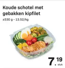 Buurtslagers Koude schotel met gebakken kipfilet aanbieding