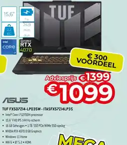 AUVA Asus TUF FX507Z14-LPO35W - ITASFX57ZI4LP35 aanbieding