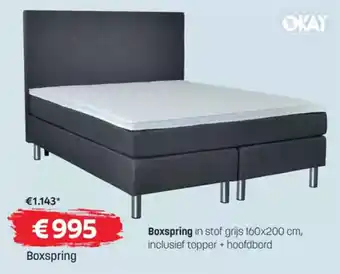 BE-Okay Okay Boxspring aanbieding