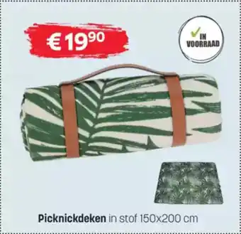 BE-Okay Picknickdeken in stof aanbieding