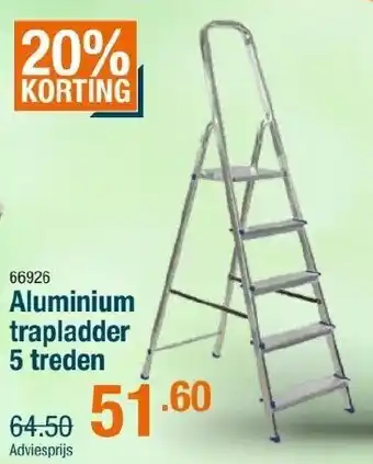 Cevo Aluminium trapladder 5 treden aanbieding