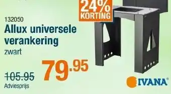 Cevo Allux universele verankering zwart aanbieding