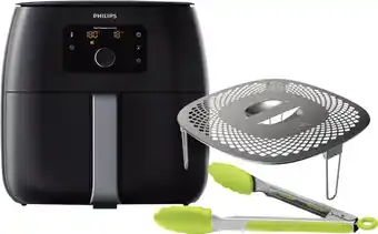 Coolblue Philips Avance Airfryer XXL HD9650/90 Zwart + Snackkit aanbieding