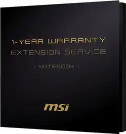 Coolblue MSI 1 Year Warranty Extension Service for notebooks aanbieding