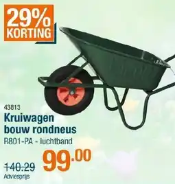 Cevo Kruiwagen bouw rondneus aanbieding