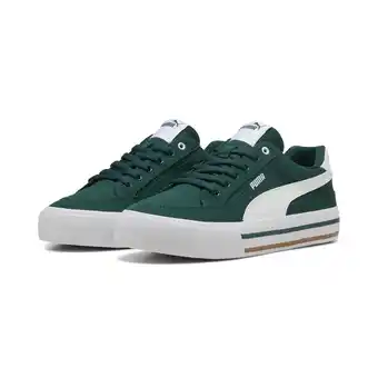 Decathlon Court Classic Vulcanised Formstrip uniseks sneakers PUMA Dark Myrtle White Green aanbieding