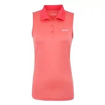 Decathlon Dames Tima II Mouwloos Poloshirt (Perzikbloesem) aanbieding