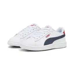 Decathlon Smash 3.0 L schoenen voor kinderen PUMA White Navy For All Time Red Blue aanbieding