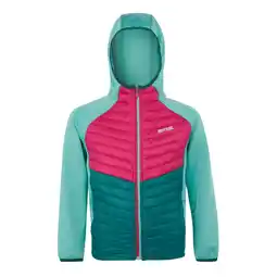 Decathlon Kinders/Kids Kielder VIII Hybride Jas (Stoffig Groen/Diep Roze) aanbieding