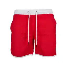 Decathlon Heren Retro Zwemshort (Brand rood/wit) aanbieding