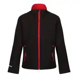 Decathlon Kinder/Kids Ablaze 2 Layer Soft Shell Jas (Zwart/Klassiek Rood) aanbieding