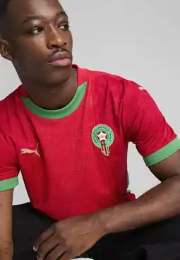 Decathlon Marokko 2025 thuisshirt voor heren PUMA Red Archive Green aanbieding