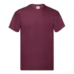 Decathlon Unisex Origineel Katoenen Tshirt voor volwassenen (Bourgondië) aanbieding