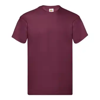 Decathlon Unisex Origineel Katoenen Tshirt voor volwassenen (Bourgondië) aanbieding