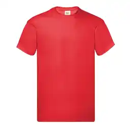 Decathlon Unisex Origineel Katoenen Tshirt voor volwassenen (Rood) aanbieding