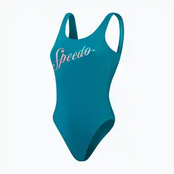 Decathlon Dames zwempak uit 1 stuk Speedo Eco Logo Deep U-Back aanbieding