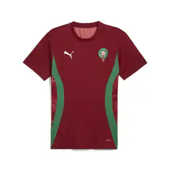 Decathlon Marokko prematch-shirt voor heren PUMA Intense Red Archive Green aanbieding