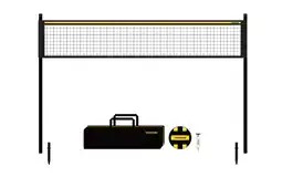 Decathlon Volleybalset 9.14mm - Met palen, tas, net, bal en pomp aanbieding