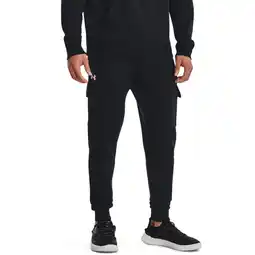 Decathlon Broek Under Armour Rival Fleece Cargo, Zwart, Mannen aanbieding