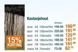 Cevo Kastanjehout aanbieding