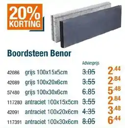 Cevo Boordsteen Benor aanbieding