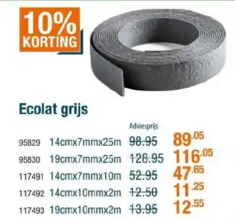 Cevo Ecolat grijs aanbieding