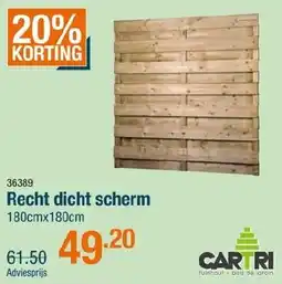 Cevo Recht dicht scherm aanbieding