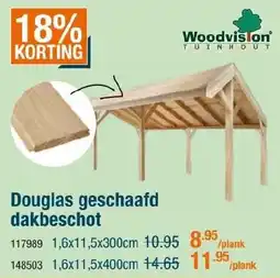 Cevo Douglas geschaafd dakbeschot aanbieding