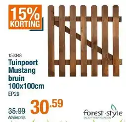 Cevo Tuinpoort mustang bruin aanbieding