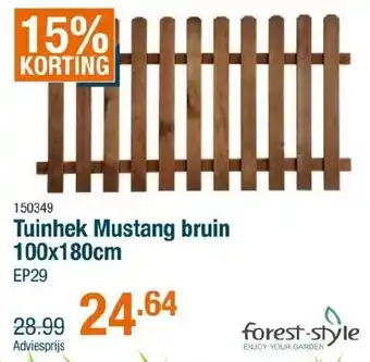 Cevo Tuinhek mustang bruin aanbieding