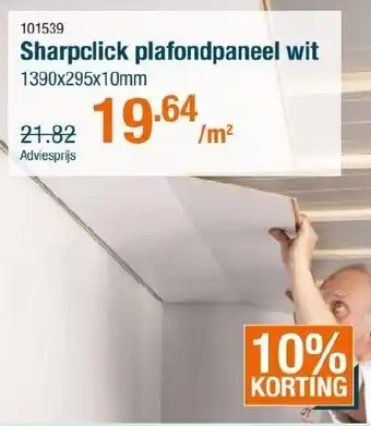 Cevo Sharpclick plafondpaneel wit aanbieding