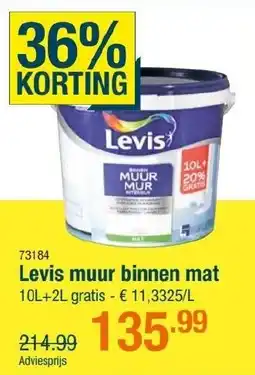 Cevo Levis muur binnen mat aanbieding