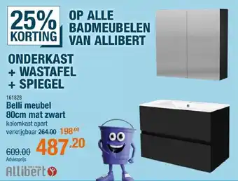 Cevo Belli meubel mat zwart aanbieding