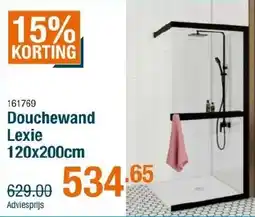 Cevo Douchewand lexie aanbieding