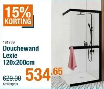 Cevo Douchewand lexie aanbieding