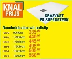 Cevo Douchetub alux wit antislip aanbieding