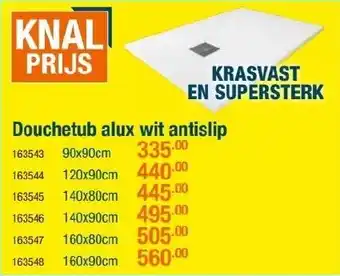 Cevo Douchetub alux wit antislip aanbieding