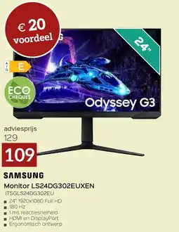 Selexion Samsung Monitor LS24DG302EUXEN ITSGLS24DG302EU aanbieding