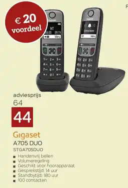 Selexion Gigaset A705 DUO STGA705DUO aanbieding