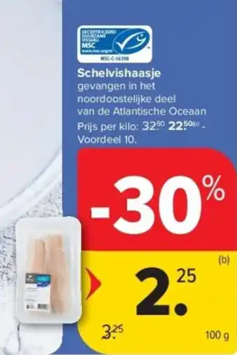 Carrefour Schelvishaasje aanbieding