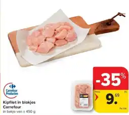 Carrefour Kipfi let in blokjes Carrefour aanbieding